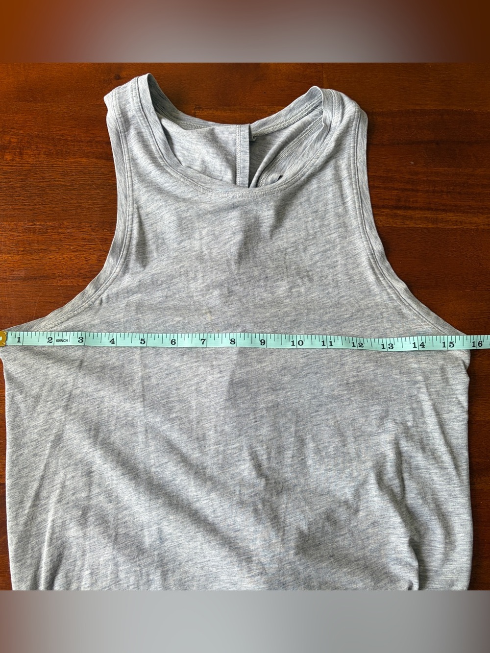 Lululemon All‎ Tied Up Tank Heathered Light Grey Pima Cotton - Picture 7 of 7